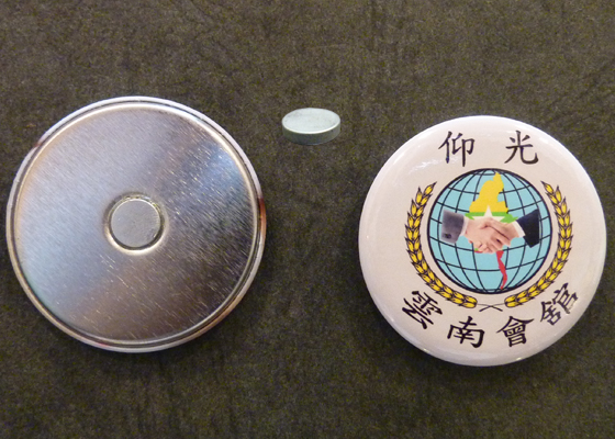 胸章磁吸...海外華僑代表用磁性胸章